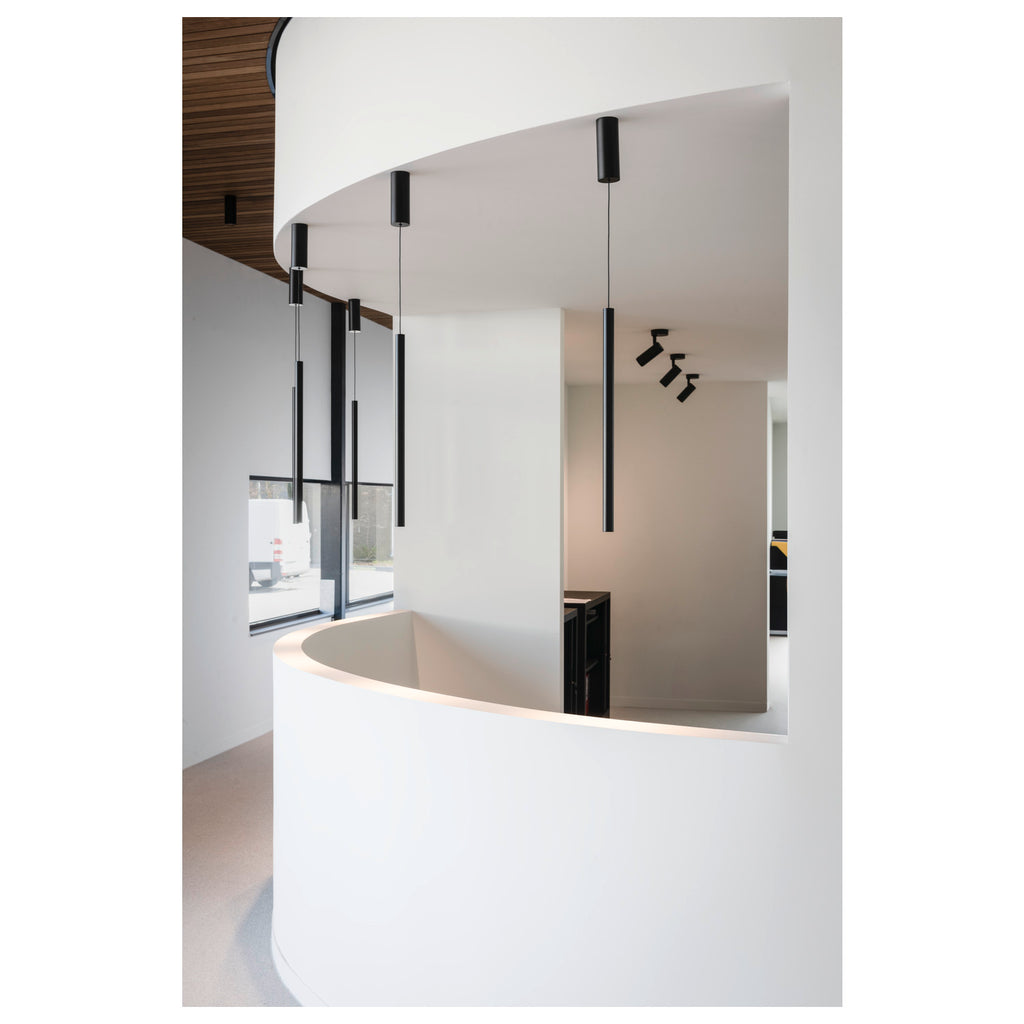 NUMINOS® M CL, PHASE, Candeeiro de teto de superfície, 3000 K, 14 Watt, Ângulos de fases, 60°, preto mate