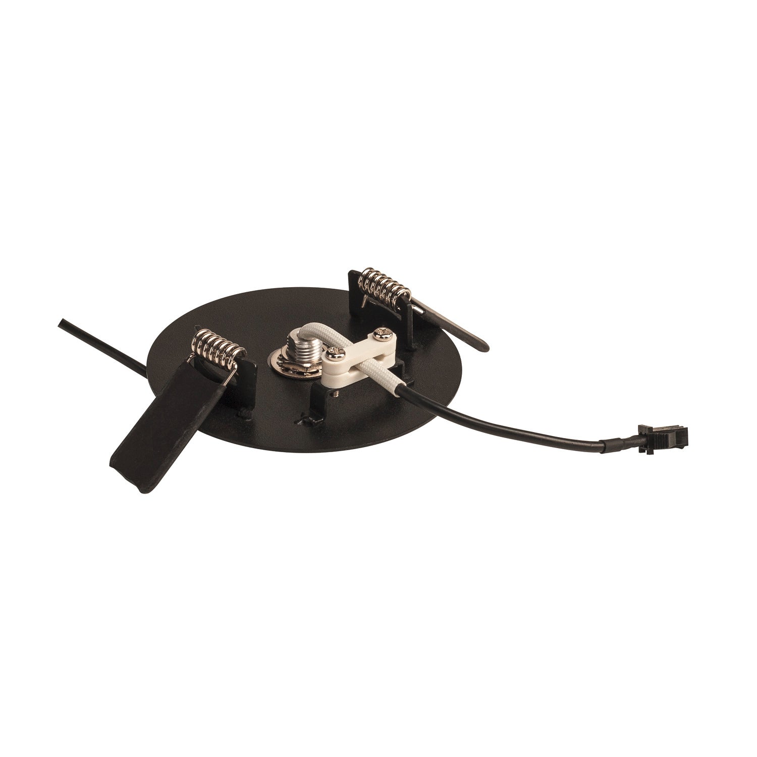 HELIA 40, luminária pendente, LED, 3000 K, redonda, preto, roseta plana, 9 W