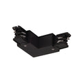 S-TRACK SYSTEM - Conector S-TRACK L, terra no exterior, com opção de alimentação eléctrica, PHASE, preto