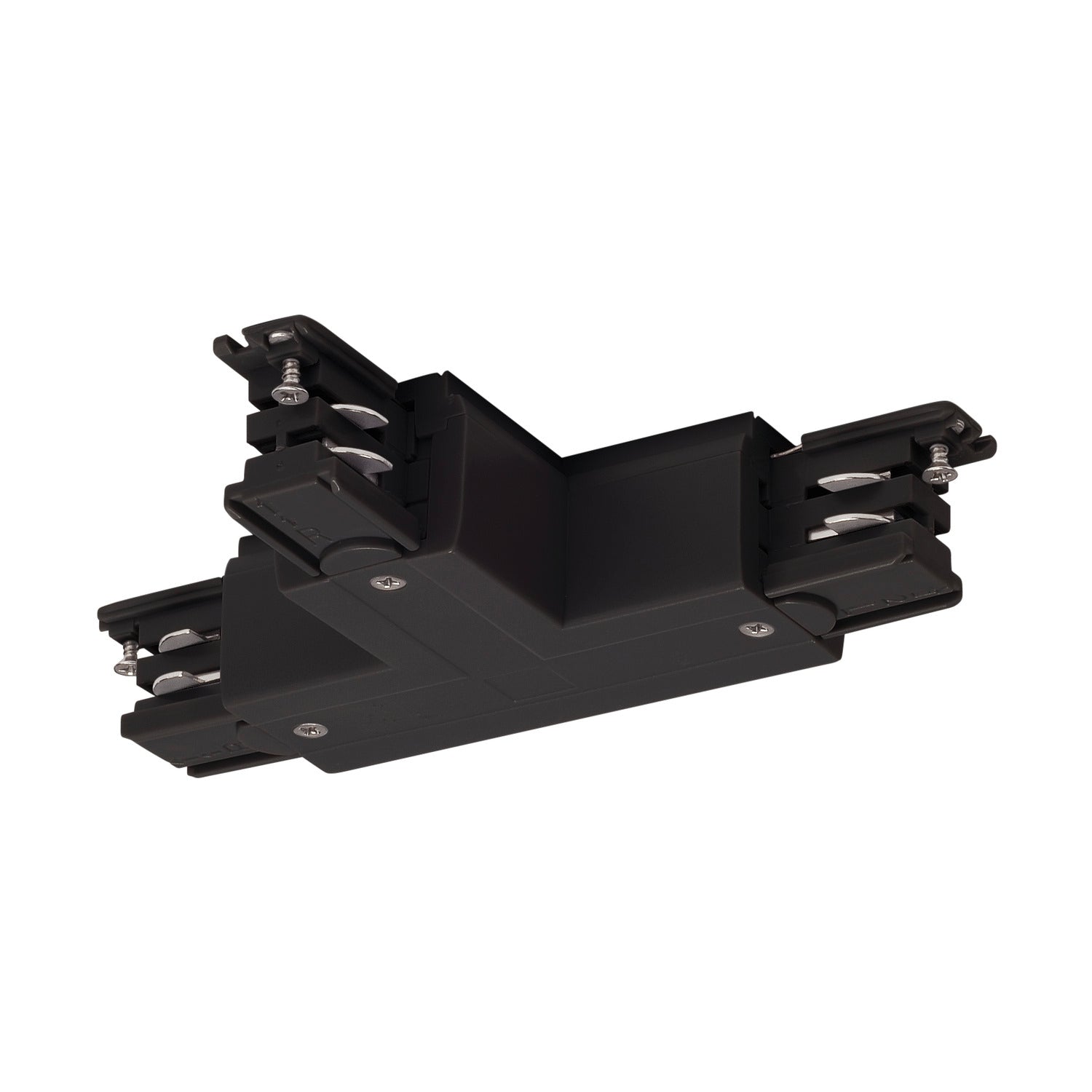 S-TRACK SYSTEM - Conector S-TRACK T, esquerdo, terra no interior, com opção de alimentação eléctrica, PHASE, preto