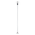 S-TRACK SYSTEM - SUSPENSÃO DE PENDULO, para sistema de calha de alta voltagem de 3 fases S-TRAC K, preto, com haste