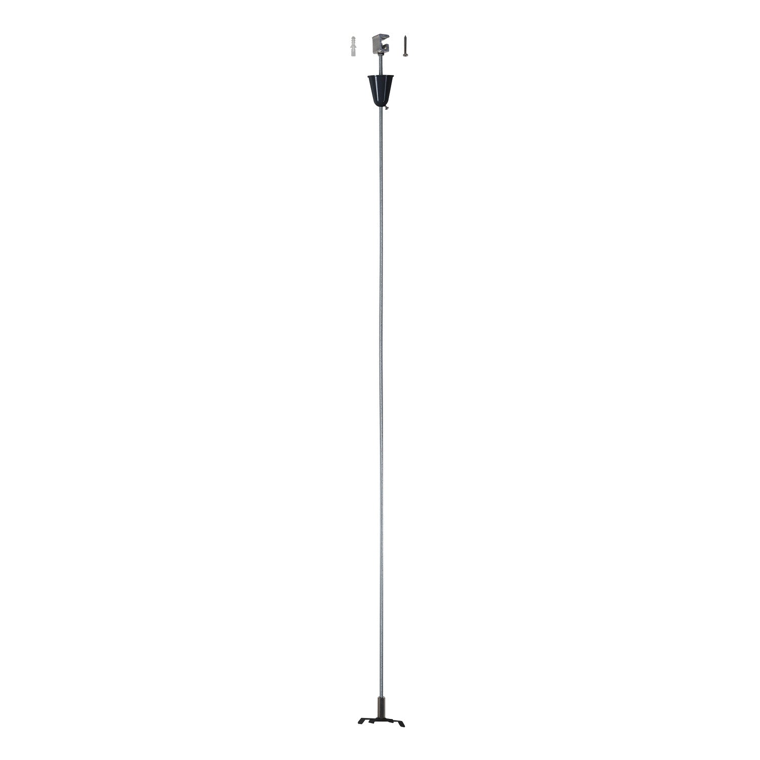 S-TRACK SYSTEM - SUSPENSÃO DE PENDULO, para sistema de calha de alta voltagem de 3 fases S-TRAC K, preto, com haste