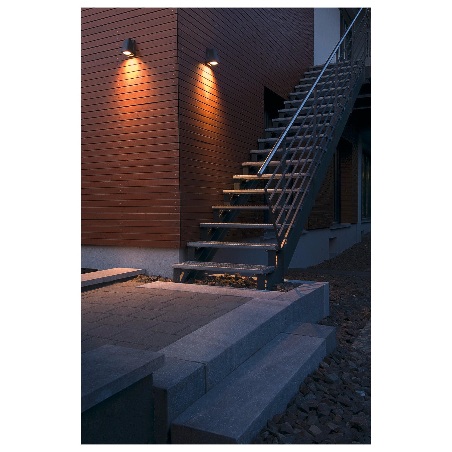 WALLYX, luminária de parede para exteriores, QPAR51, IP44, antracite, máx. 50 W