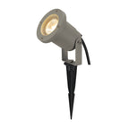 NAUTILUS SPIKE, luminária de estaca para exteriores, QPAR51, IP65, cinzento prateado, máx. 35 W, incl. cabo de 1,5 m com ficha