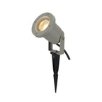 NAUTILUS SPIKE, luminária de estaca para exteriores, QPAR51, IP65, cinzento prateado, máx. 35 W, incl. cabo de 1,5 m com ficha