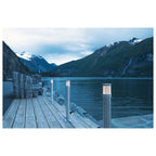 TRUST 60, luminária de apoio para exteriores, LED, 3000 K, IP55, aço inox 316, Ø/A 6/60 cm, 8,6 W