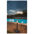 TRUST 60, luminária de apoio para exteriores, LED, 3000 K, IP55, aço inox 316, Ø/A 6/60 cm, 8,6 W