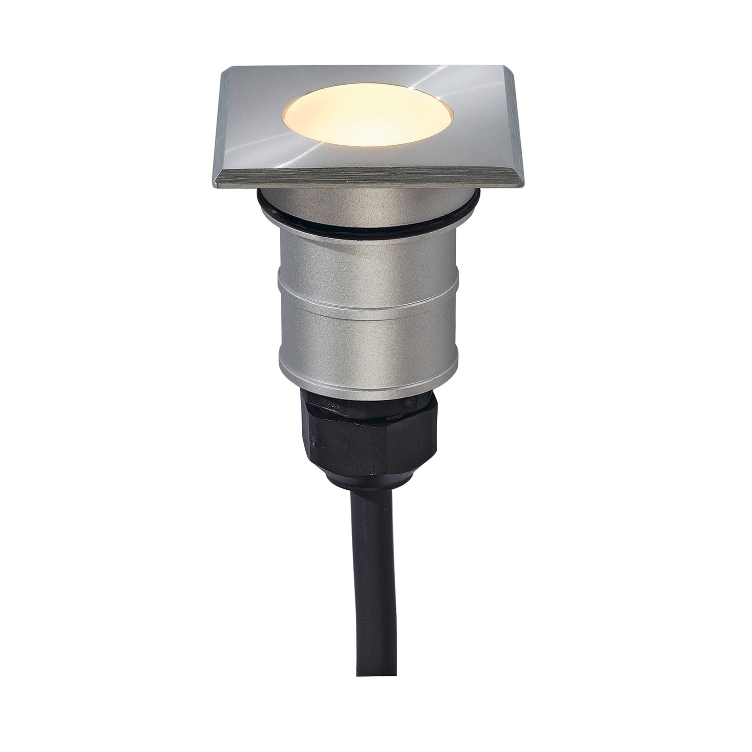 POWER TRAIL-LITE 47, luminária de exterior encastrada no pavimento, LED, 3000 K, IP67, quadrado, aço inoxidável 316