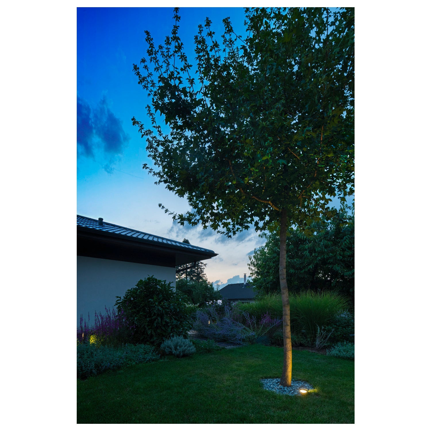 DASAR FLAT LED 80, luminária de embutir no chão para exteriores, LED, 3000 K, IP67, redonda, aço inox escovado, 3,5 W