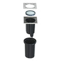 DASAR EXACT 116, luminária de embutir no chão para exteriores, QPAR51, IP67, angular, aço inox 316, máx. 35 W