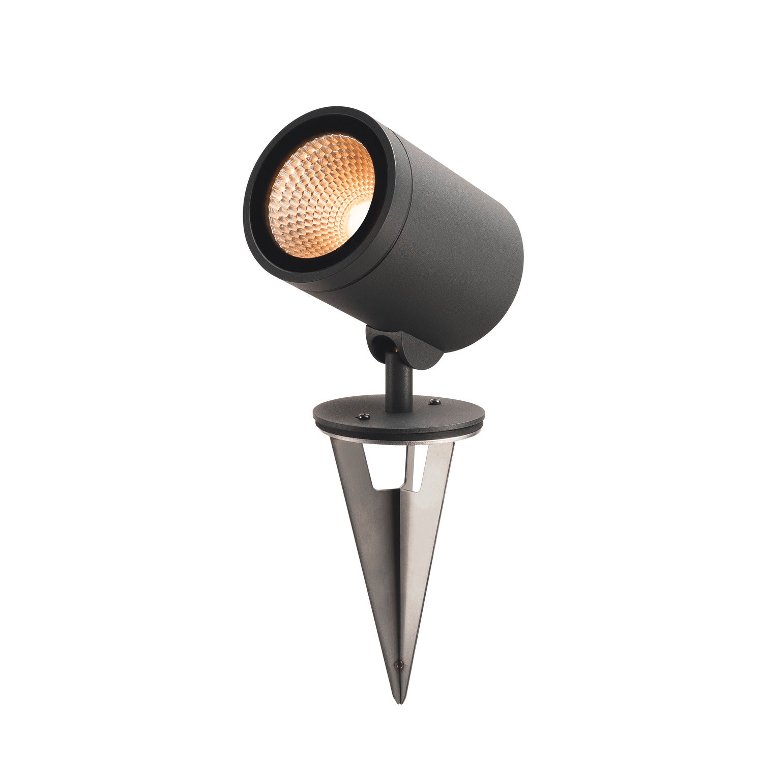 HELIA, luminária de caminho e de apoio para exteriores, LED, 3000 K, redonda, antracite, 15 W, equipável para luminária de estaca