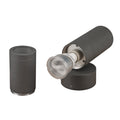 ASTINA, luminária de parede para exteriores, TCR50-SE, IP44, redonda, up/down, antracite, máx. 44 W