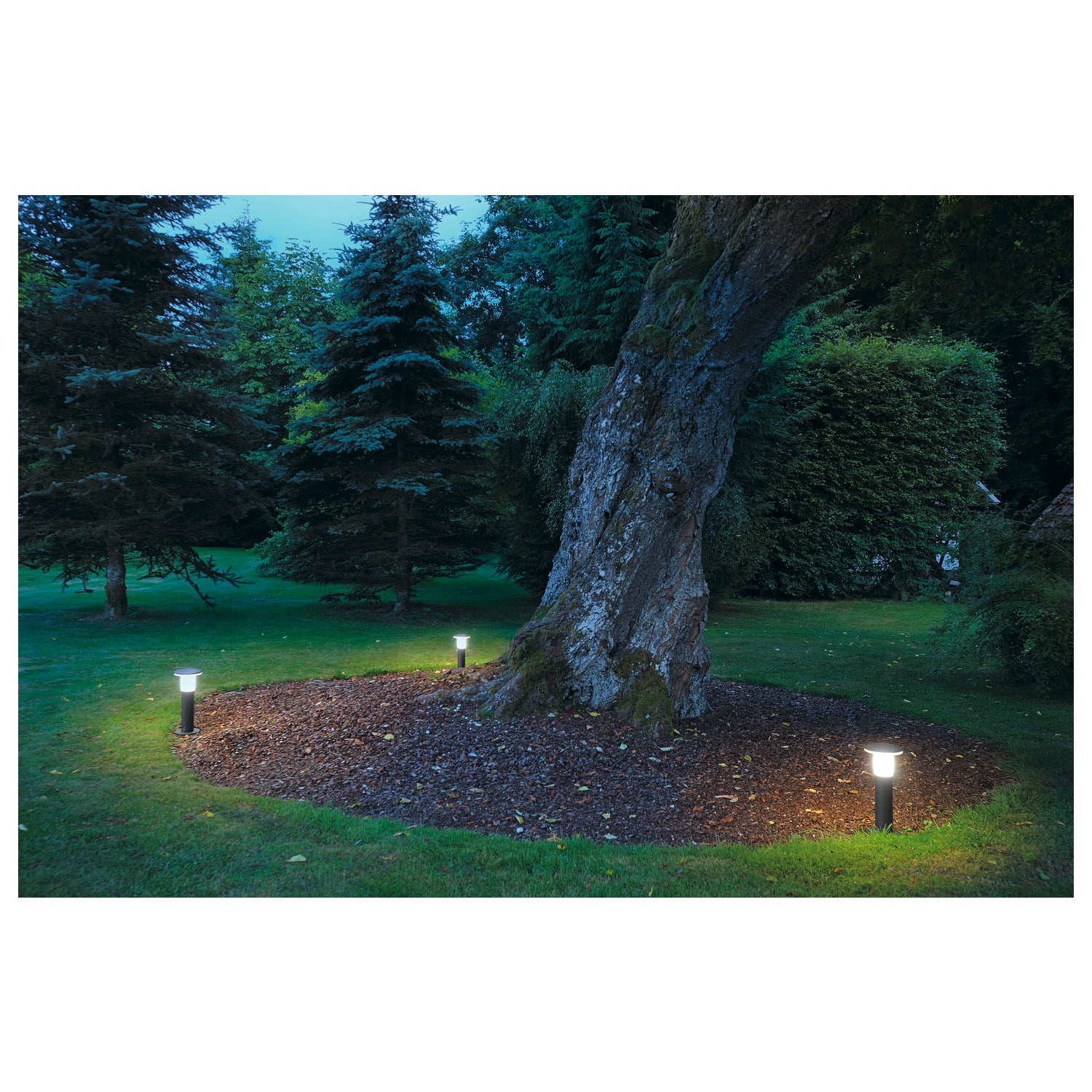 ALPA MUSHROOM 45, luminária de apoio para exteriores, TC-(D,H,T,Q)SE, IP55, cinzento pedra, Ø/A 16/40 cm, máx. 24 W