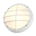 BULAN GRID, luminária de parede e de teto para exteriores, TC-TSE, IP55, redonda, branco, máx. 50 W