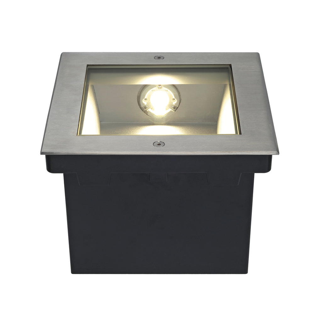 DASAR 255, luminária de embutir no chão para exteriores, LED, 3000 K, IP67, aço inox 316, assimétrico, 34 W