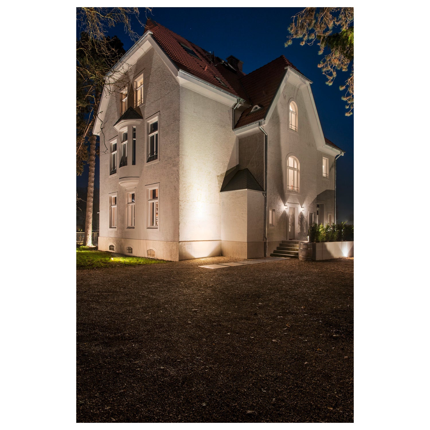 DASAR 255, luminária de embutir no chão para exteriores, LED, 3000 K, IP67, aço inox 316, assimétrico, 34 W