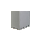 THEO, luminária de parede para o exterior, QPAR51, IP44, quadrado, up/down, cinzento prateado, máx. 70 W