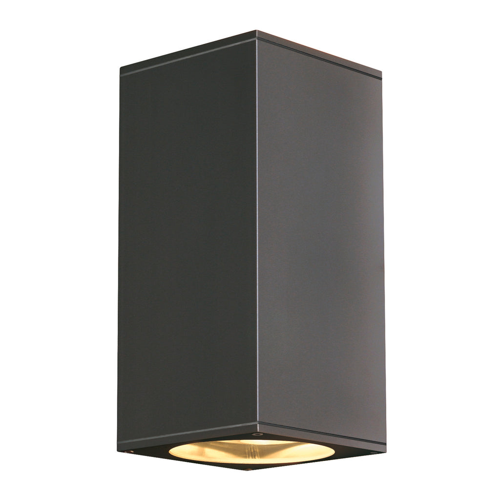 BIG THEO - THEO, luminária de parede para exteriores, QPAR111, IP44, angular, up/down, antracite, máx. 150 W