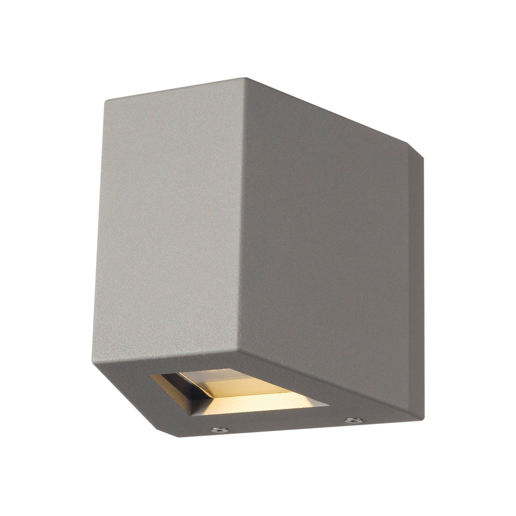 OUT-BEAM, luminária de parede para exteriores, LED, 3000 K, Beam up/Flood down, cinzento prateado, IP44