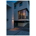 OUT-BEAM, luminária de parede para exteriores, LED, 3000 K, Beam up/Flood down, cinzento prateado, IP44