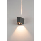 OUT-BEAM, luminária de parede para exteriores, LED, 3000 K, Beam up/Flood down, antracite
