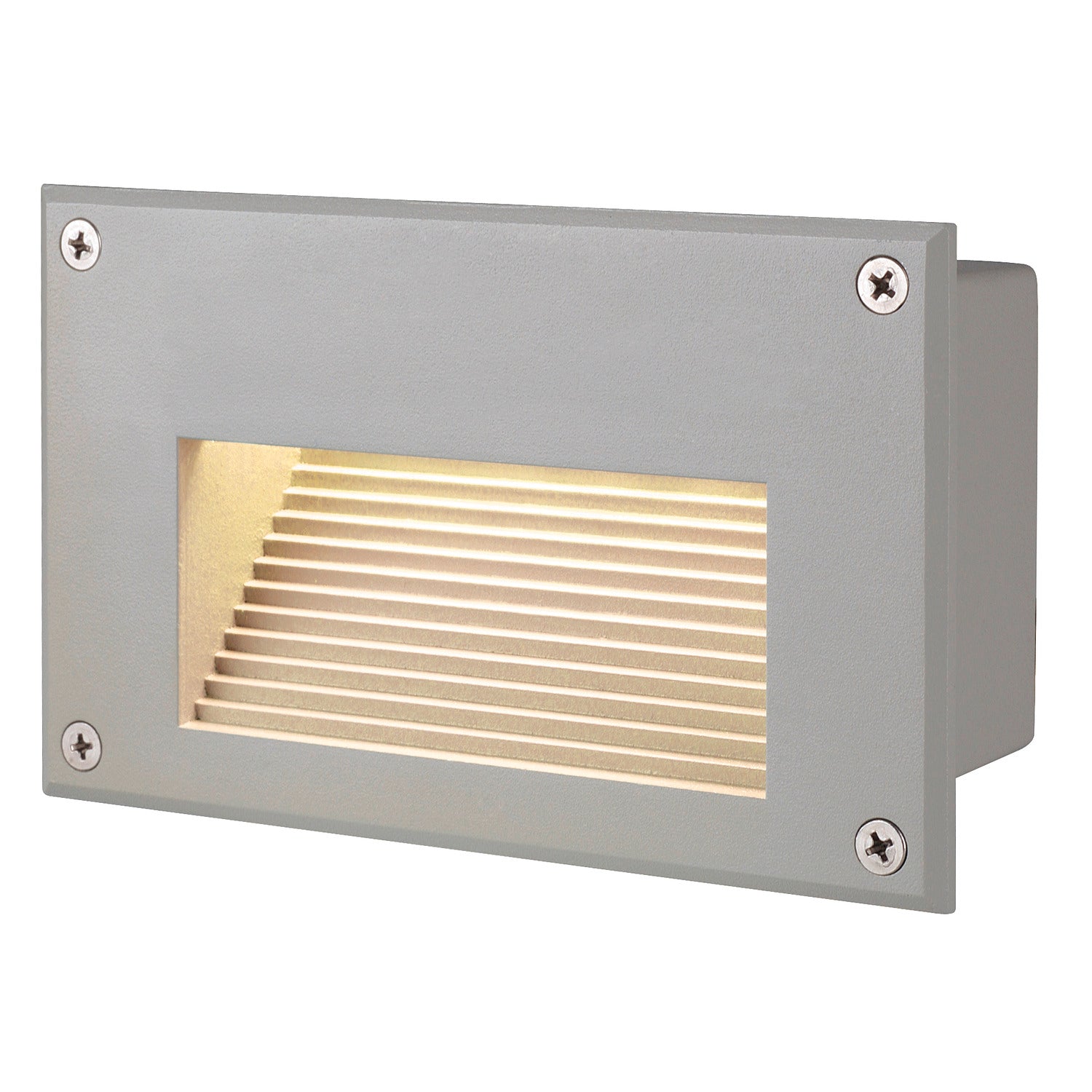 BRICK DOWNUNDER, luminária de embutir na parede para exteriores, LED, 3000 K, IP54, retangular, cinzento