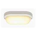 TERANG 2, luminária de parede e de teto para exteriores, LED, 3000 K, IP44, oval, branco, 11 W