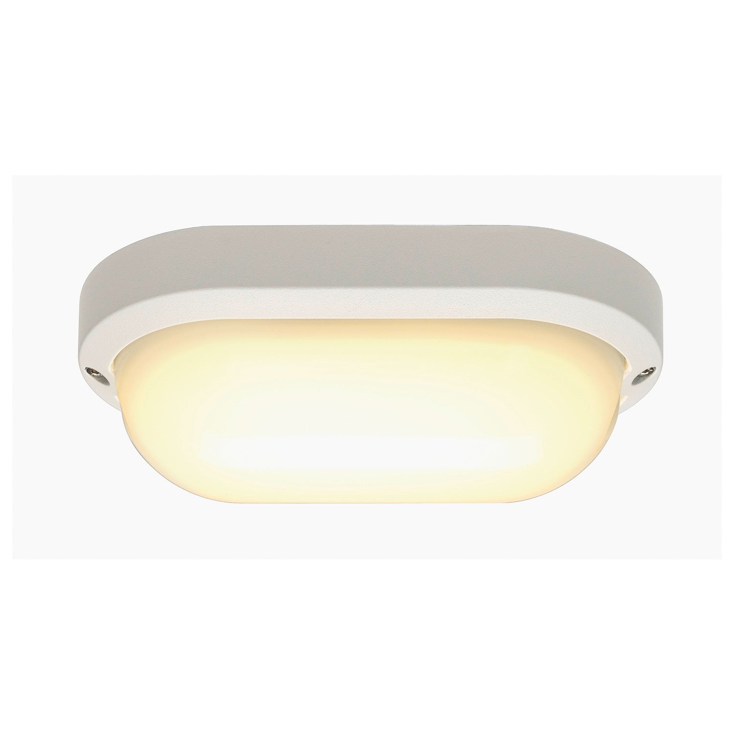 TERANG 2, luminária de parede e de teto para exteriores, LED, 3000 K, IP44, oval, branco, 11 W