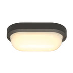 TERANG 2, luminária de parede e de teto para exteriores, LED, 3000 K, IP44, oval, antracite, 11 W
