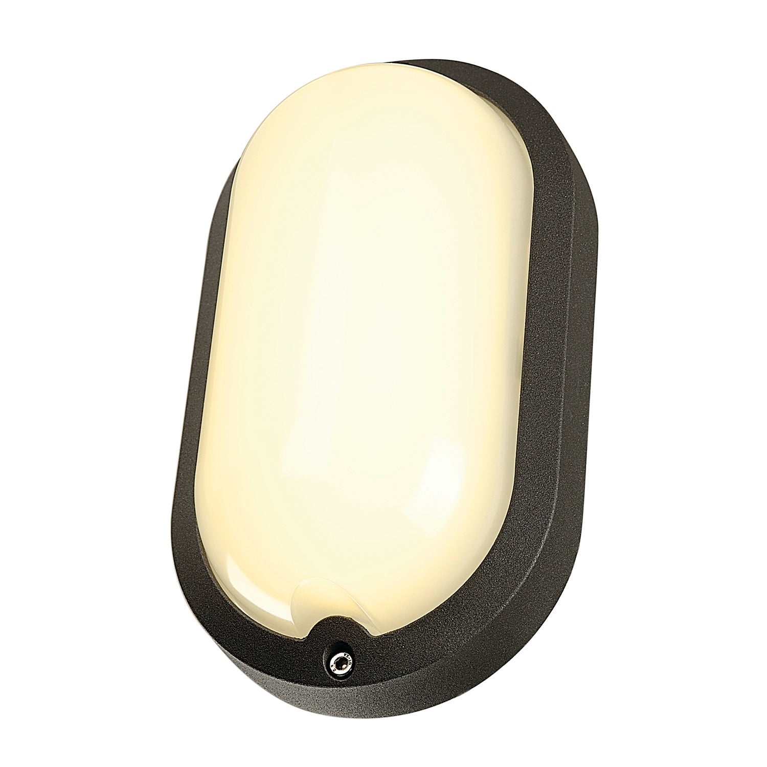 TERANG 2, luminária de parede e de teto para exteriores, LED, 3000 K, IP44, oval, antracite, 11 W