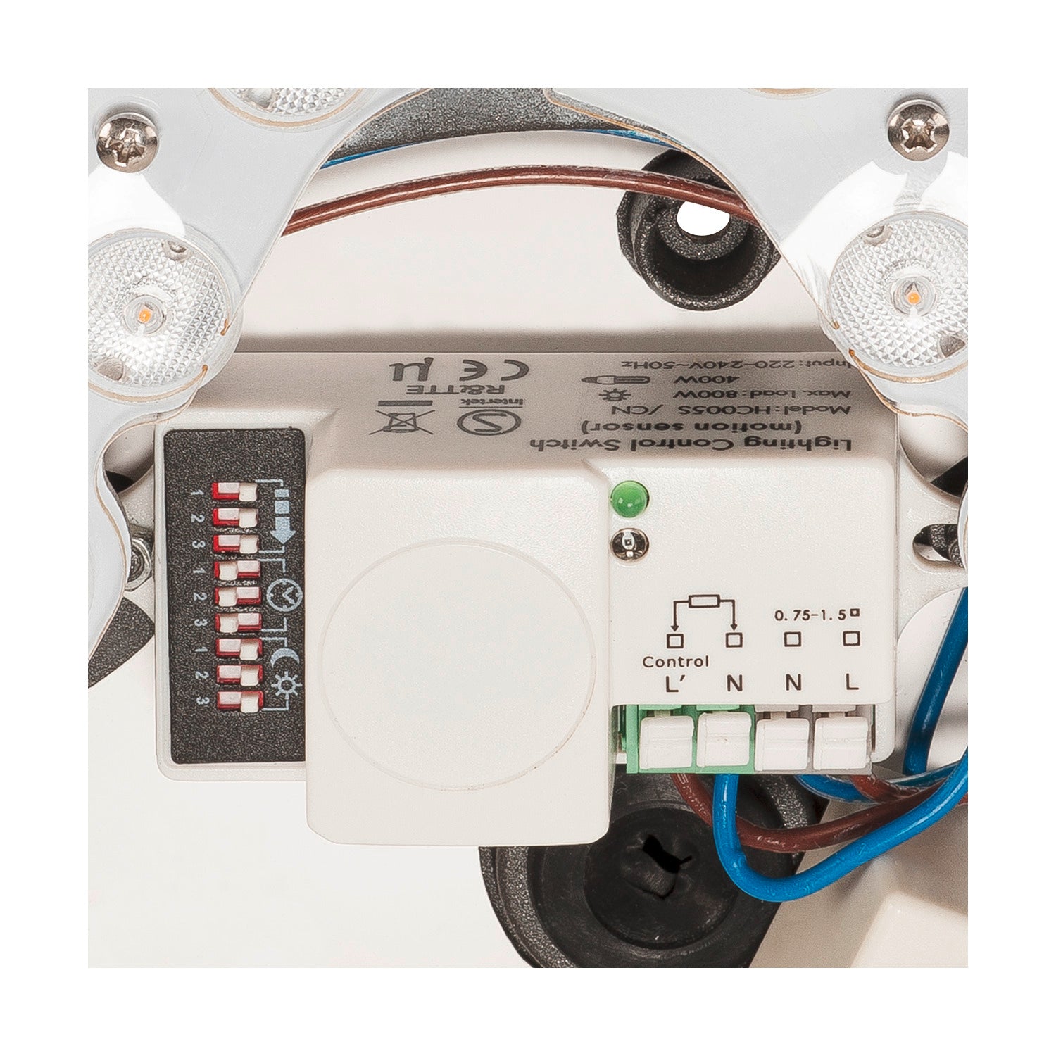 AINOS, luminária de teto, LED, 3000 K, redonda, branco, com sensor