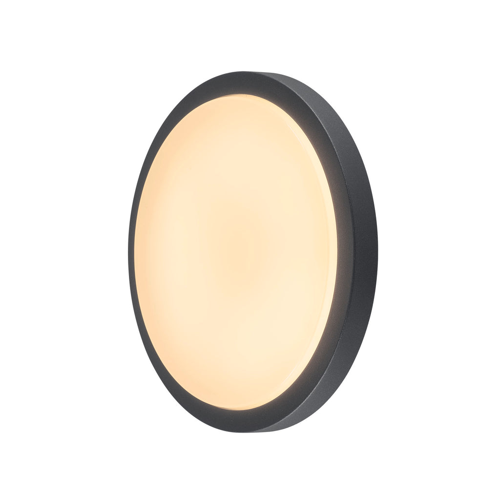 AINOS, luminária de teto, LED, 3000 K, redonda, antracite, com sensor