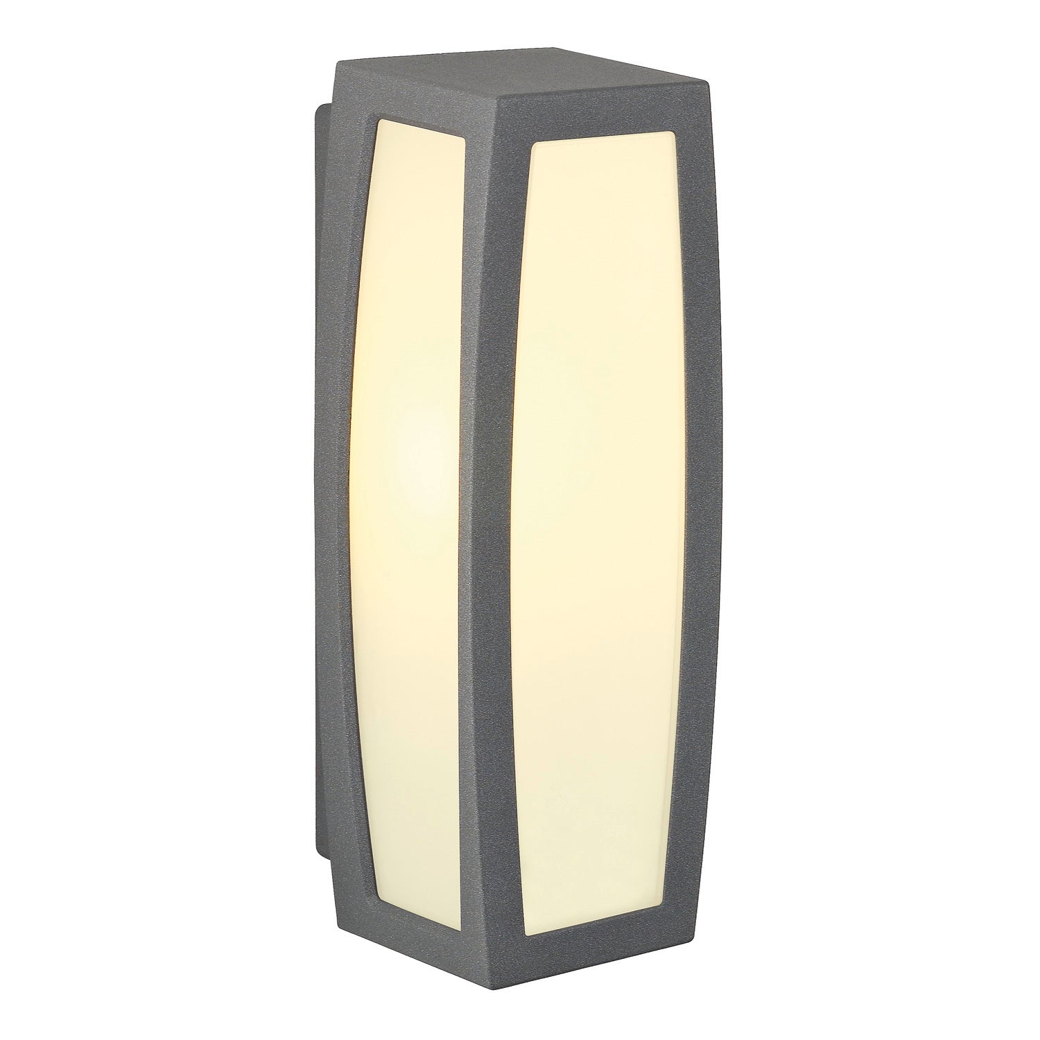MERIDIAN BOX, luminária de parede para exteriores, TC-(D,H,T,Q)SE, IP54, antracite, máx. 20 W
