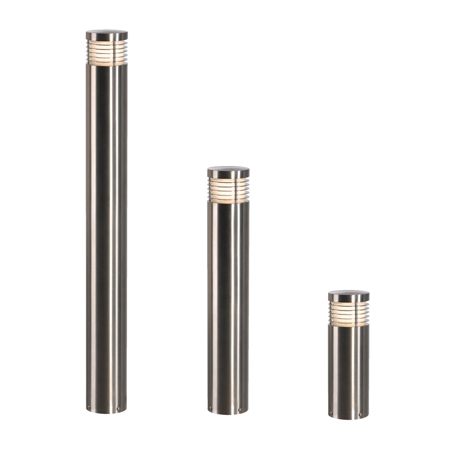 VAP SLIM 30, luminária de apoio para exteriores, TC-TSE, IP44, aço inox escovado, Ø/A 10/30 cm máx. 20 W
