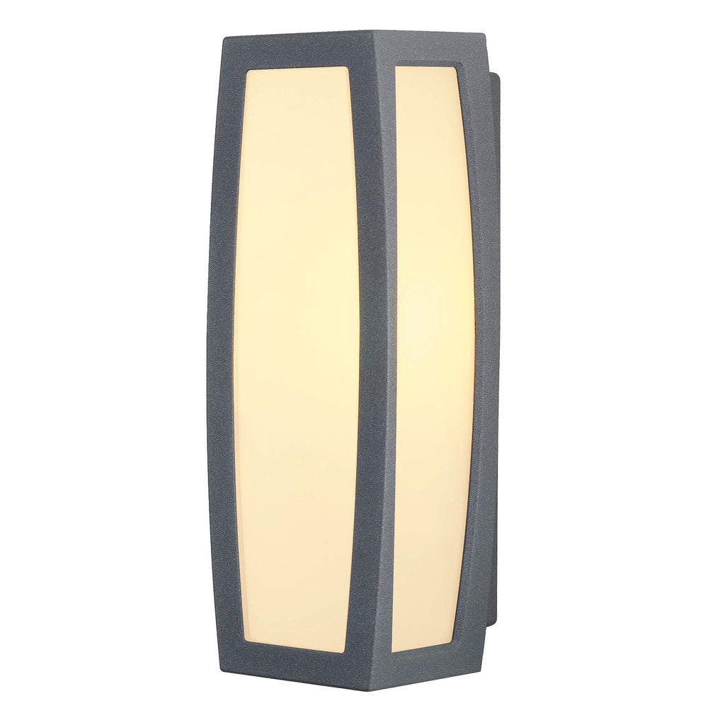 MERIDIAN BOX, luminária de parede para exteriores, TC-(D,H,T,Q)SE, antracite, máx. 20 W, com sensor