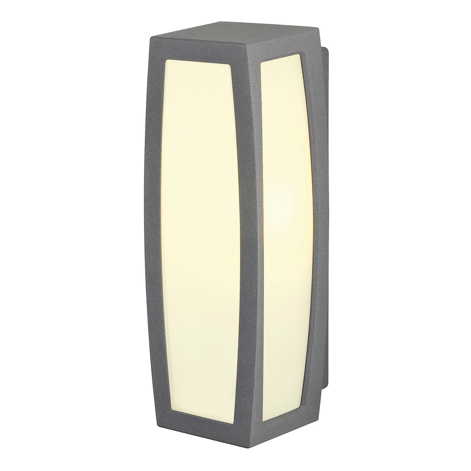 MERIDIAN BOX, luminária de parede para exteriores, TC-(D,H,T,Q)SE, antracite, máx. 20 W, com sensor