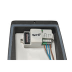 MERIDIAN BOX, luminária de parede para exteriores, TC-(D,H,T,Q)SE, antracite, máx. 20 W, com sensor