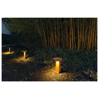 RUSTY PATHLIGHT, luminária de apoio para exteriores, lâmpada economizadora de energia GX53, IP44, aço enferrujado, máx. 9 W