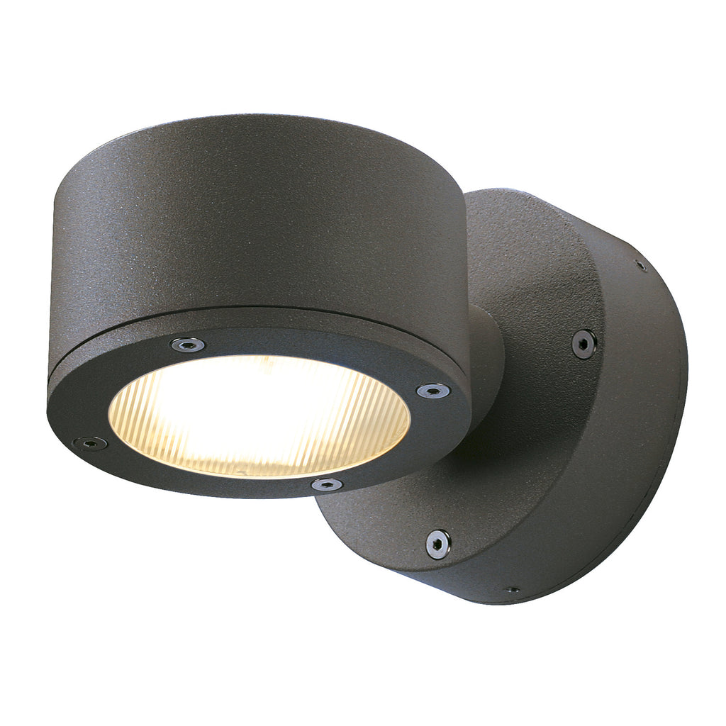 SITRA, luminária de parede para exteriores, uma lâmpada, TCR-TSE, IP44, antracite, máx. 9 W