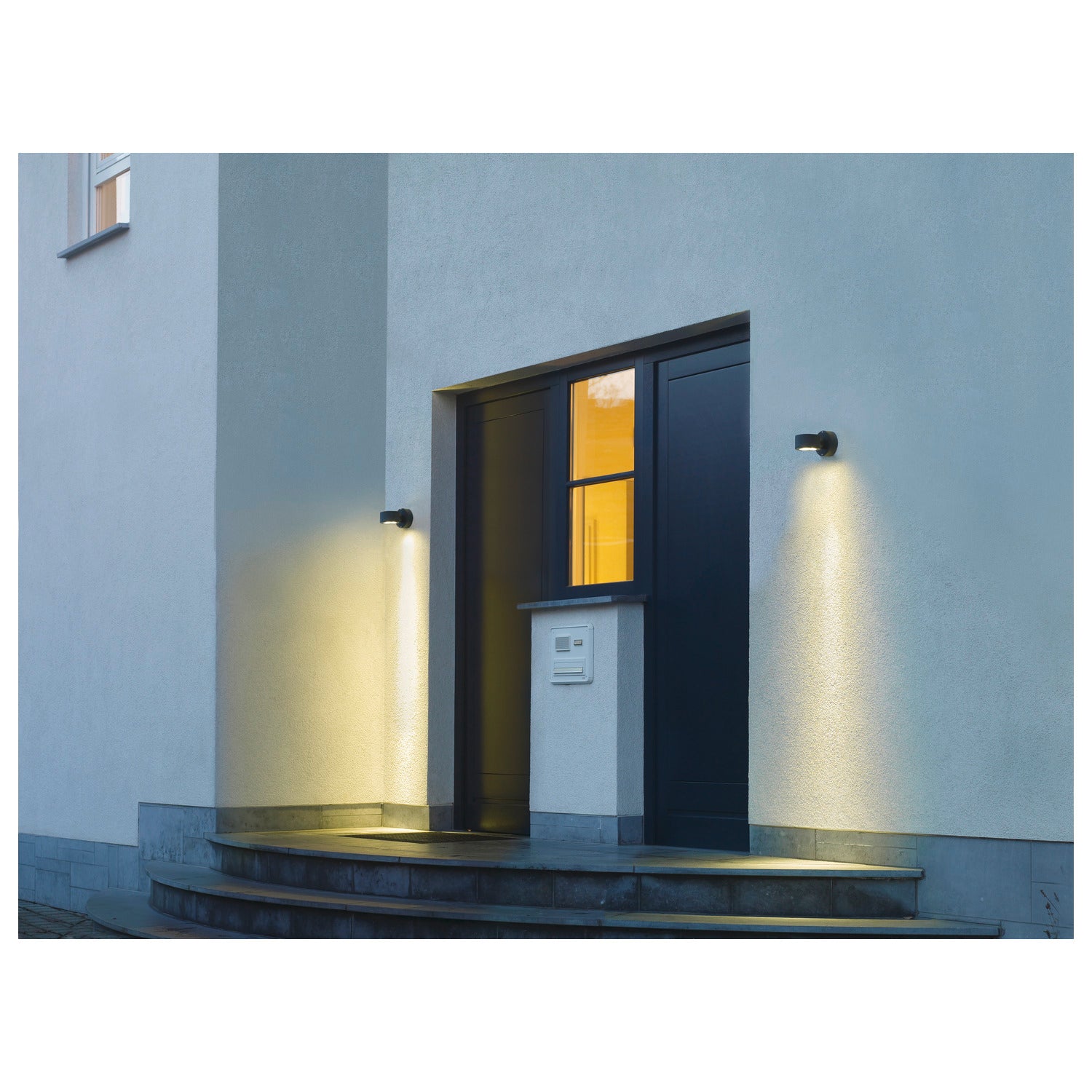 SITRA, luminária de parede para exteriores, uma lâmpada, TCR-TSE, IP44, antracite, máx. 9 W