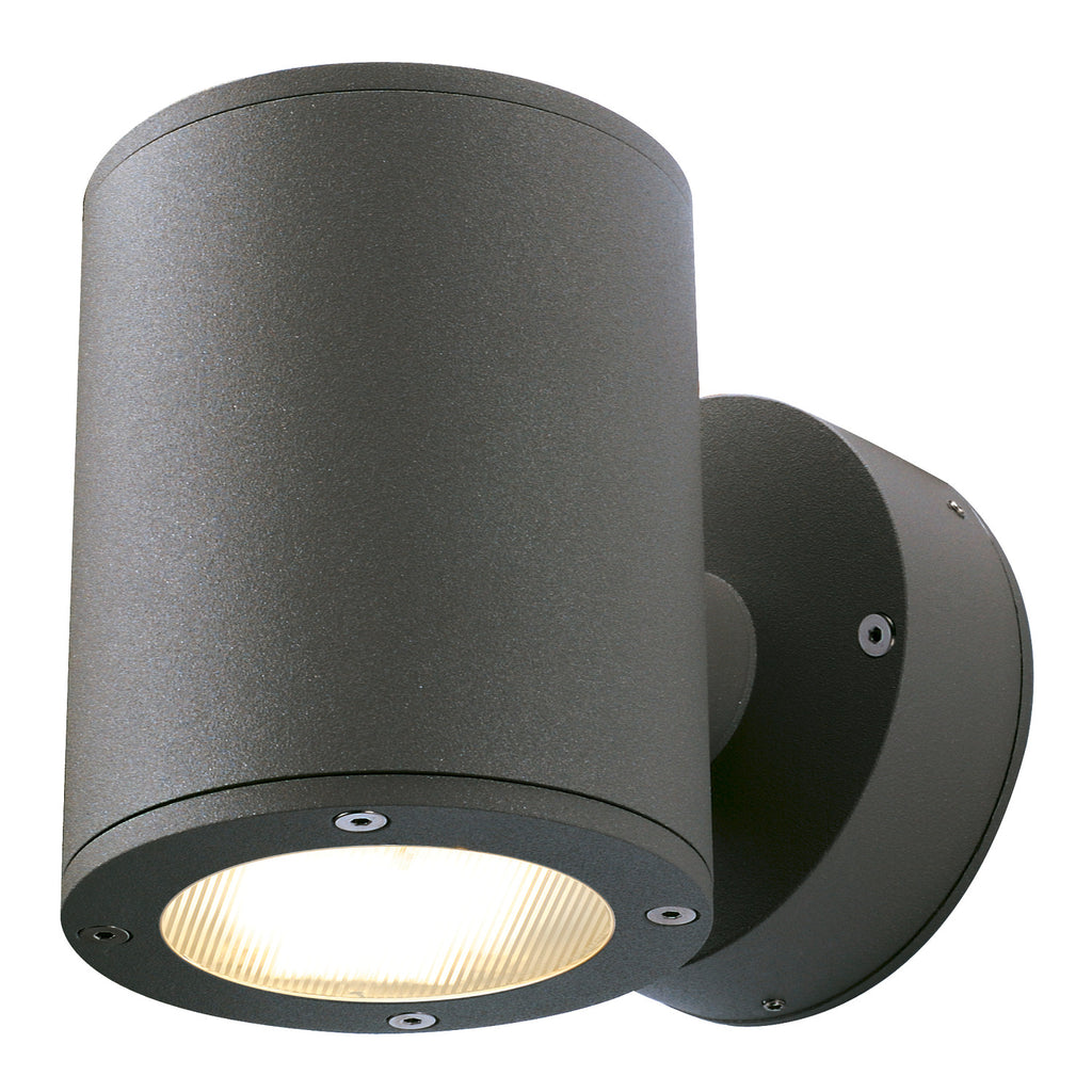 SITRA, luminária de parede para exteriores, duas lâmpadas, TCR-TSE, IP44, up/down, antracite, máx. 18 W