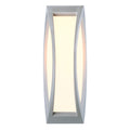 MERIDIAN 2, luminária de parede e de teto para exteriores, TC-(D,H,T,Q)SE, IP54, cinzento prateado, máx. 25 W