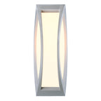 MERIDIAN 2, luminária de parede e de teto para exteriores, TC-(D,H,T,Q)SE, IP54, cinzento prateado, máx. 25 W