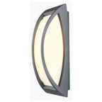 MERIDIAN 2, luminária de parede e de teto para exteriores, TC-(D,H,T,Q)SE, IP54, antracite, máx. 25 W