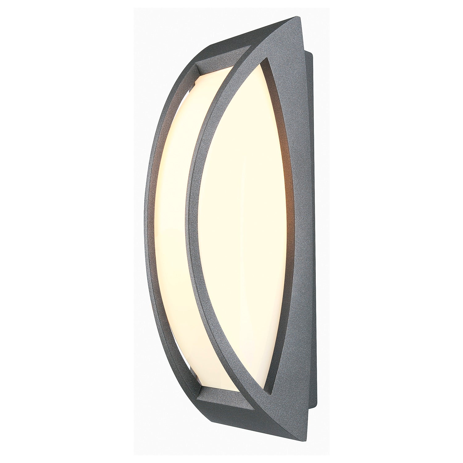 MERIDIAN 2, luminária de parede e de teto para exteriores, TC-(D,H,T,Q)SE, IP54, antracite, máx. 25 W