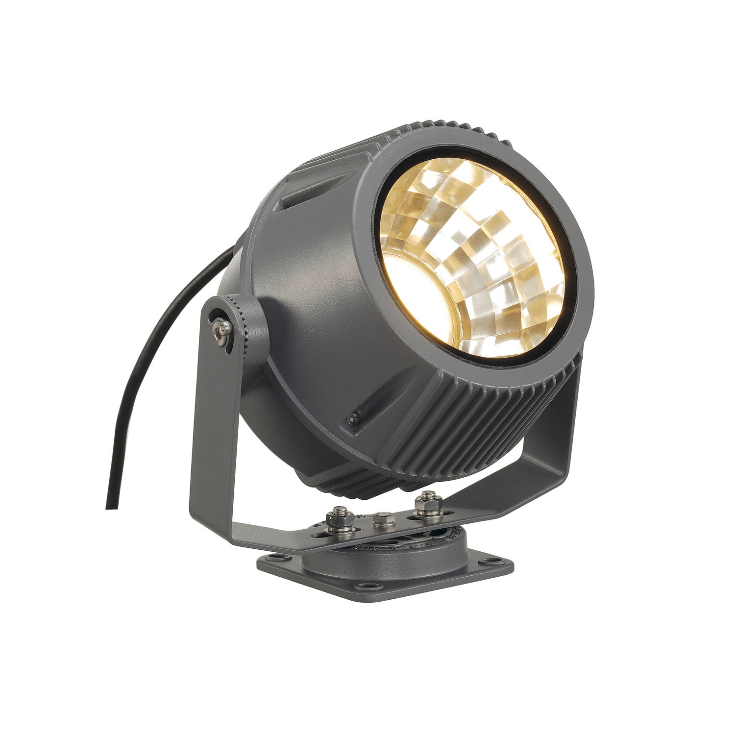 FLAC BEAM, luminária de fachada para exteriores, LED, 3000 K, IP65, cinzento pedra, com módulo Philips DLMi de 1600 lm, 27 W