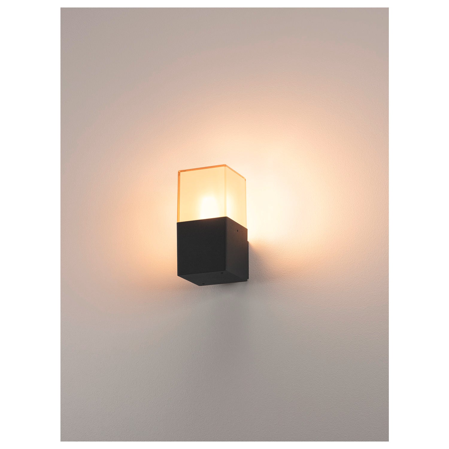GRAFIT WL, luminária de parede para exteriores, TC-DSE, IP44, antracite, lâmpada economizadora de energia, máx. 11 W