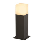 GRAFIT 30, luminária de apoio para exteriores, TC-DSE, IP44, antracite, lâmpada economizadora de energia, C/L/A 12/12/30 cm, máx. 11 W