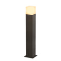 GRAFIT 60, luminária de apoio para exteriores, TC-DSE, IP44, antracite, lâmpada economizadora de energia, C/L/A 12/12/60 cm, máx. 11 W
