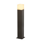 GRAFIT 60, luminária de apoio para exteriores, TC-DSE, IP44, antracite, lâmpada economizadora de energia, C/L/A 12/12/60 cm, máx. 11 W